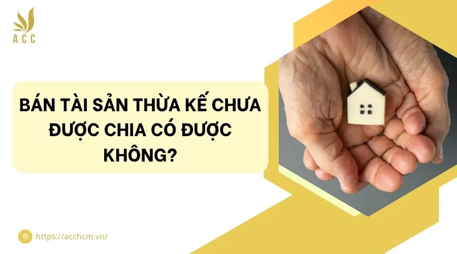 Bán tài sản thừa kế chưa được chia có được không?