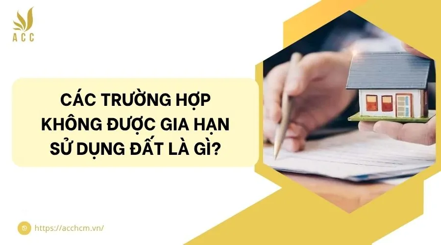 Các trường hợp không được gia hạn sử dụng đất là gì?