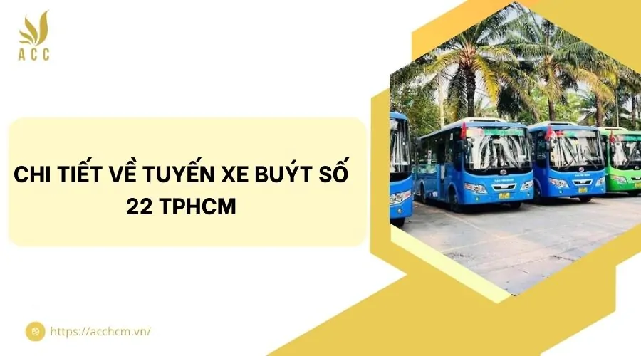 Chi tiết về tuyến xe buýt số 22 TPHCM