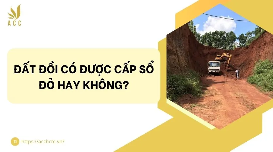 Đất đồi có được cấp sổ đỏ hay không?