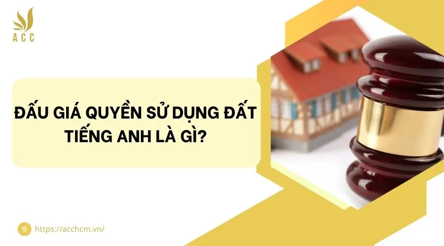 Đấu giá quyền sử dụng đất tiếng Anh là gì?