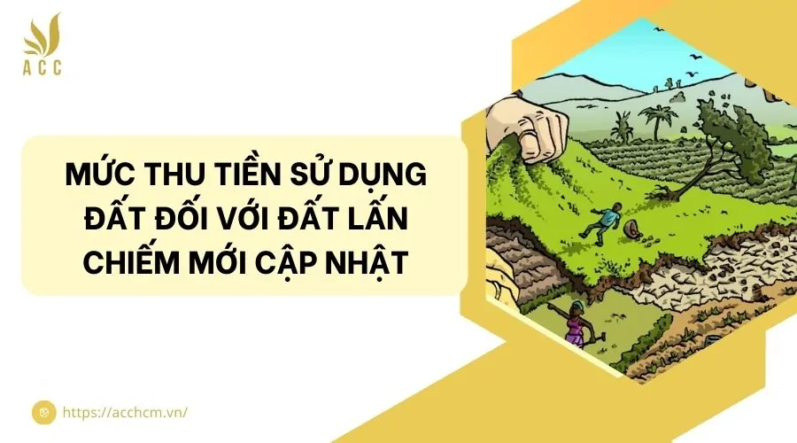 Mức thu tiền sử dụng đất đối với đất lấn chiếm mới cập nhật