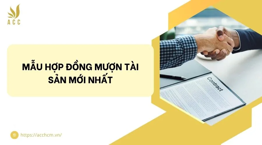 Mẫu hợp đồng mượn tài sản​ mới nhất