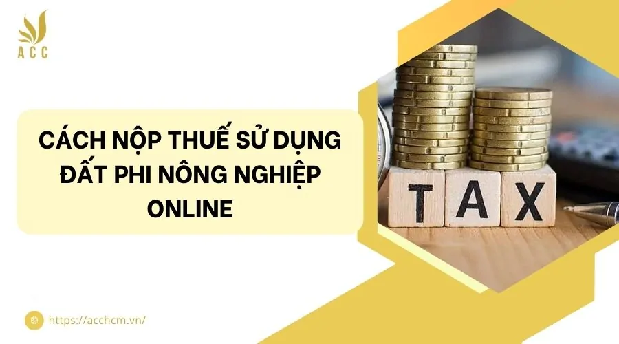 Cách nộp thuế sử dụng đất phi nông nghiệp online