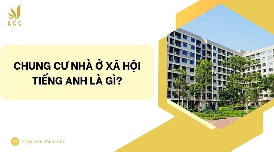 Chung cư nhà ở xã hội tiếng Anh là gì?