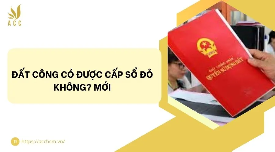 Đất công có được cấp sổ đỏ không? Mới