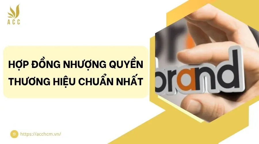 Hợp đồng nhượng quyền thương hiệu chuẩn nhất
