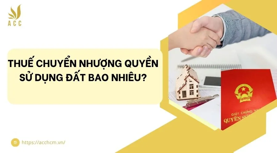 Thuế chuyển nhượng quyền sử dụng đất bao nhiêu?
