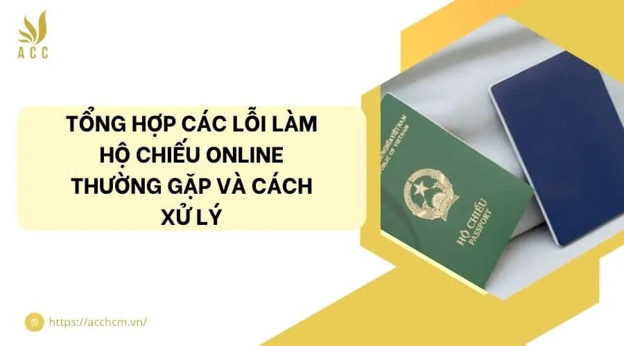 Tổng hợp các lỗi làm hộ chiếu online thường gặp và cách xử lý