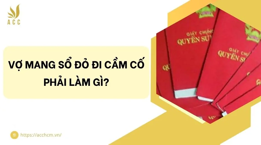 Vợ mang sổ đỏ đi cầm cố phải làm gì?