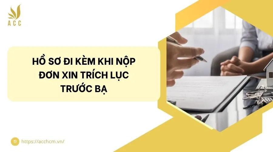 Hồ sơ đi kèm khi nộp đơn xin trích lục trước bạ