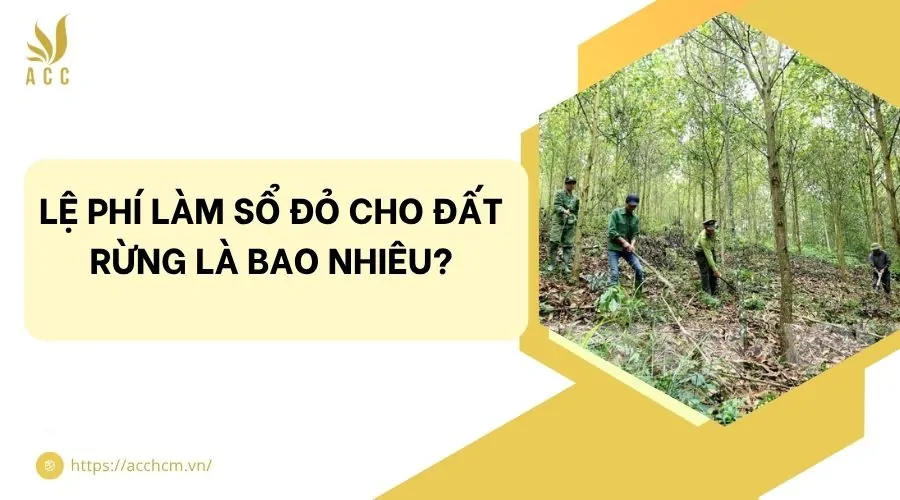 Lệ phí làm sổ đỏ cho đất rừng là bao nhiêu?