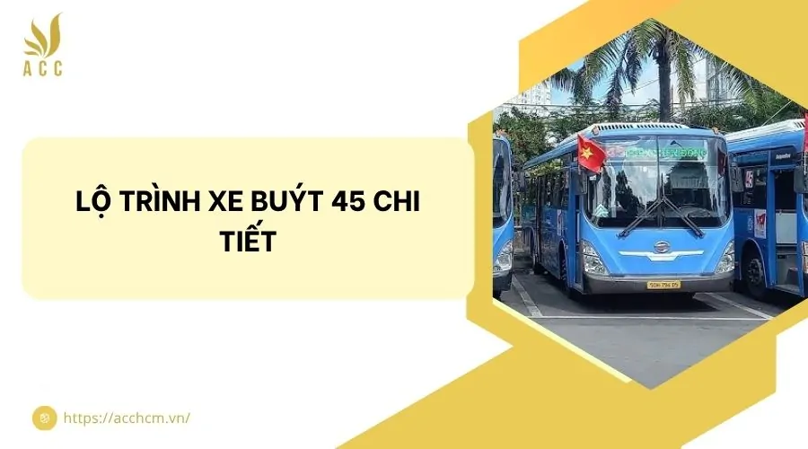 Lộ trình xe buýt 45 chi tiết