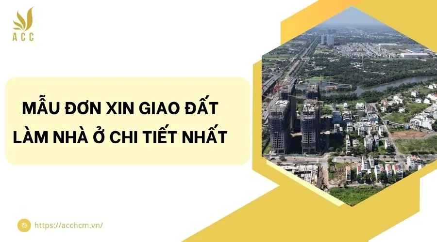 Mẫu đơn xin giao đất làm nhà ở chi tiết nhất