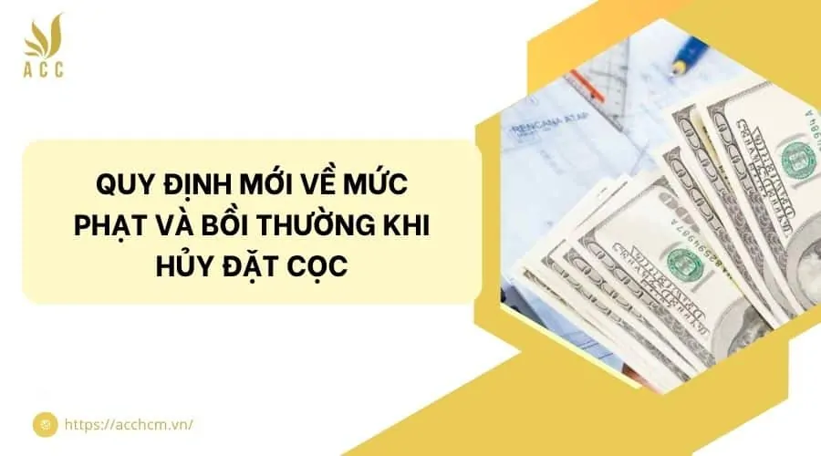 Quy định mới về mức phạt và bồi thường khi hủy đặt cọc