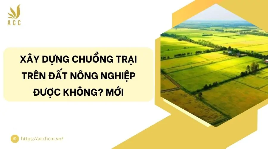 Xây dựng chuồng trại trên đất nông nghiệp được không? Mới