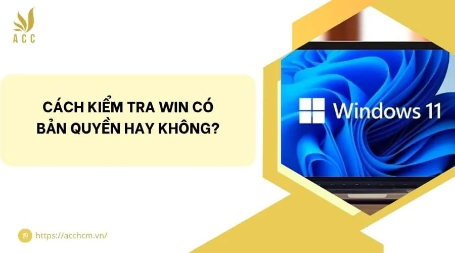 Cách kiểm tra Win có bản quyền hay không?