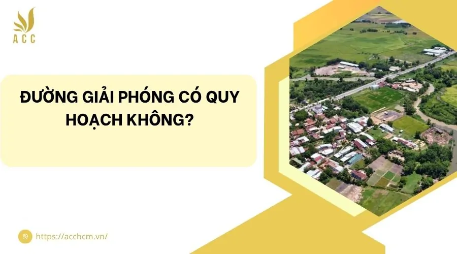 Đường giải phóng có quy hoạch không?