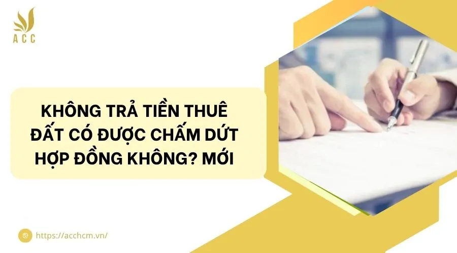 Không trả tiền thuê đất có được chấm dứt hợp đồng không? Mới