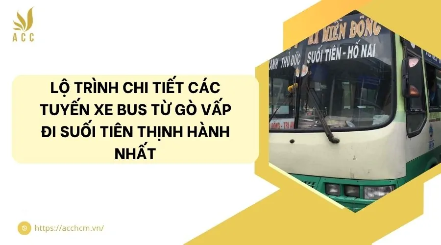 Lộ trình chi tiết các tuyến xe bus từ Gò Vấp đi Suối Tiên thịnh hành nhất