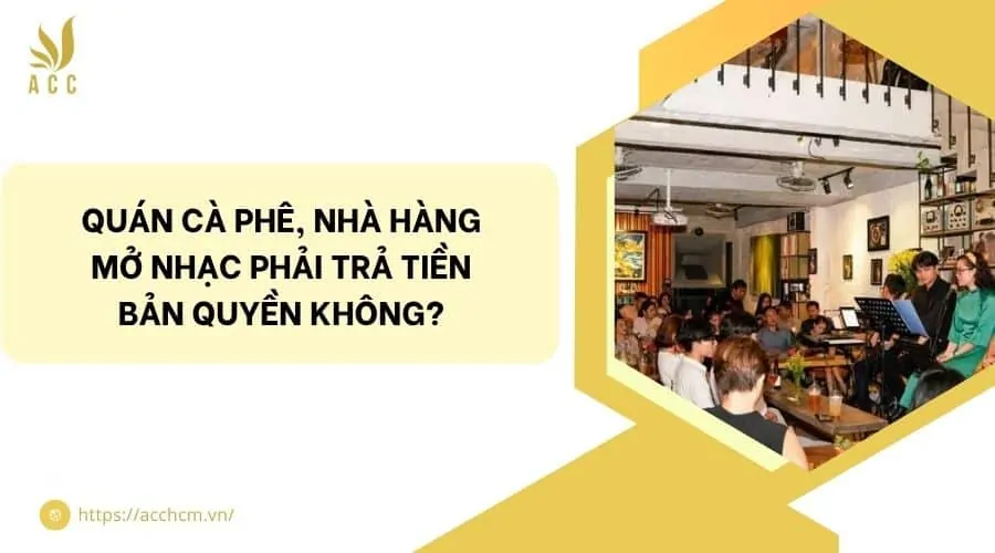 Quán cà phê, nhà hàng mở nhạc phải trả tiền bản quyền không?