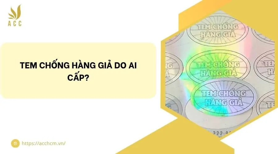 Tem chống hàng giả do ai cấp?