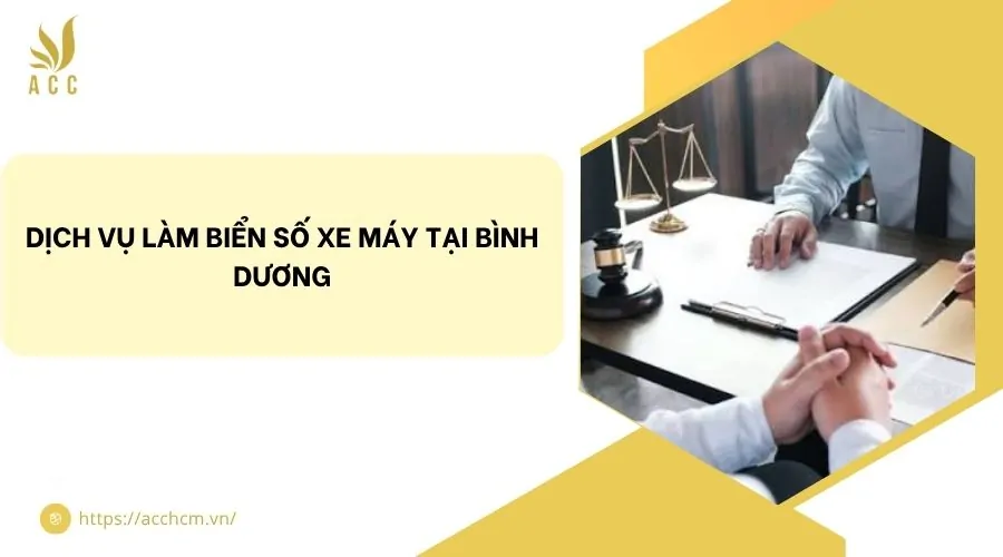 Dịch vụ làm biển số xe máy tại Bình Dương
