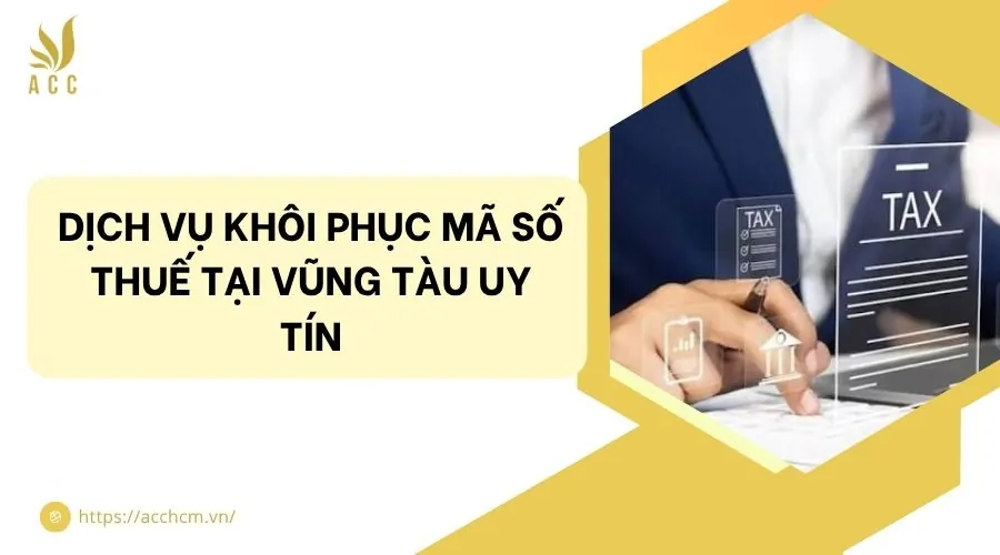 Dịch vụ khôi phục mã số thuế tại Vũng Tàu uy tín