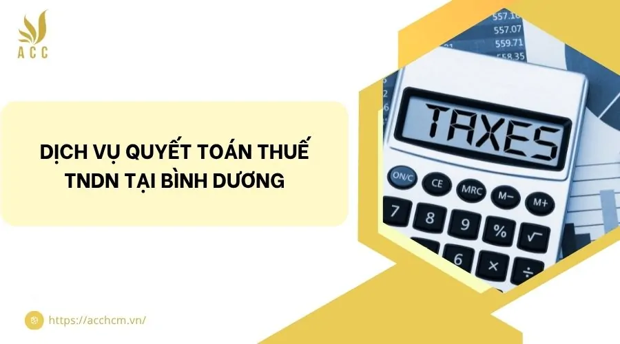 Dịch vụ quyết toán thuế TNDN tại Bình Dương