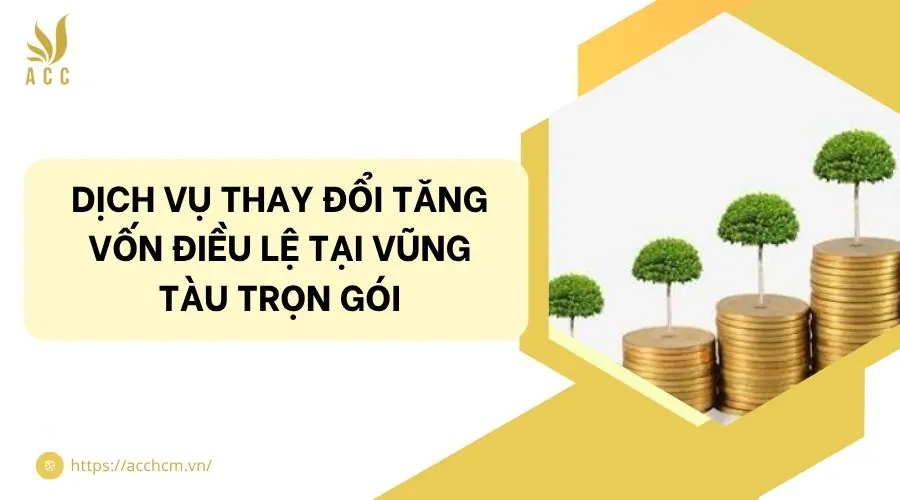 Dịch vụ thay đổi tăng vốn điều lệ tại Vũng Tàu trọn gói