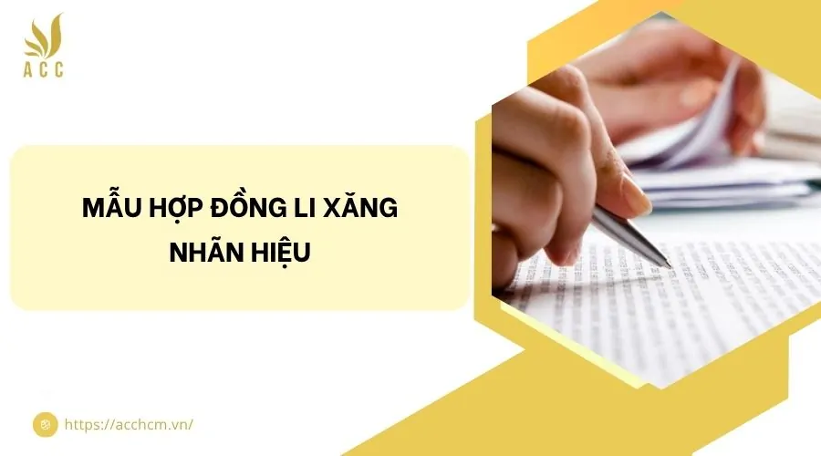Mẫu hợp đồng li xăng nhãn hiệu