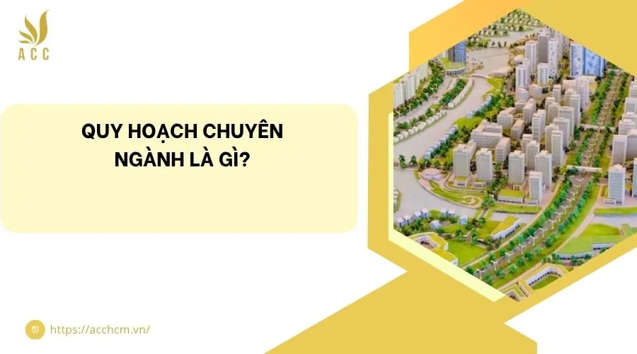 Quy hoạch chuyên ngành là gì?