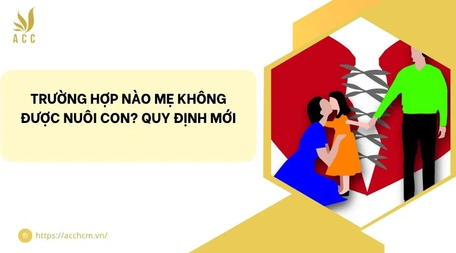 Trường hợp nào mẹ không được nuôi con? Quy định mới